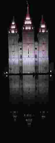 Salt Lake City Temple with reflection